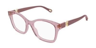 Chloé Ch0334o 008 Occhiali Da Vista Rosa Per Donna (solo Montatura) In Pink