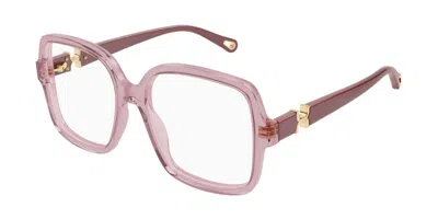 Chloé Ch0335o 003 Occhiali Da Vista Rosa Per Donna (solo Montatura) In Pink