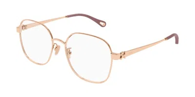 Chloé Ch0337oa Vestibilità Orientale 003 Occhiali Da Vista Rossi Per Donna (solo Montatura) In Red