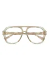 Chloé Ch0339o Geometric Glasses In Neutral