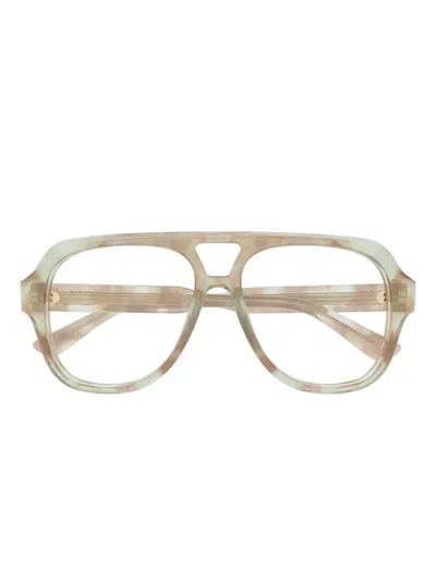Chloé Ch0339o Geometric Glasses In Neutral