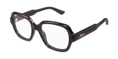 Chloé Ch0341o 001 Occhiali Da Vista Grigi Per Donna (solo Montatura) In Gray