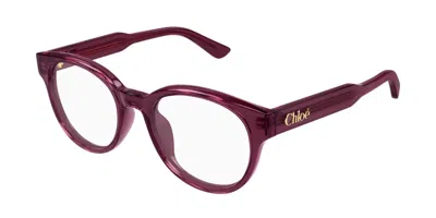 Chloé Ch0343oa Asian Fit 005 Women's Glasses Burgundy Size 52 - Free Lenses - Blue Light Block Available