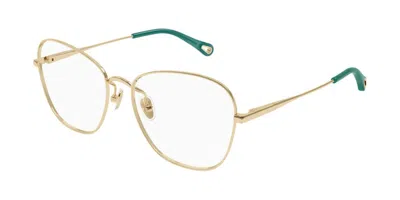Chloé Ch0344o 003 Occhiali Da Vista Oro Per Donna (solo Montatura) In Gold