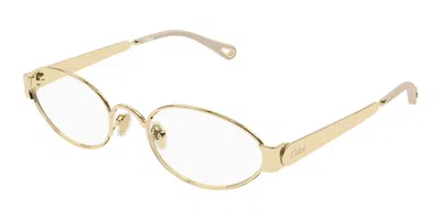 Chloé Ch0355o 001 Occhiali Da Vista Oro Per Donna (solo Montatura) In Gold