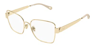 Chloé Ch0356o 003 Women's Glasses Gold Size 56 - Free Lenses - Blue Light Block Available In Purple