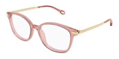 Chloé Ch0359o 003 Women's Glasses Pink Size 53 - Free Lenses - Blue Light Block Available In Orange