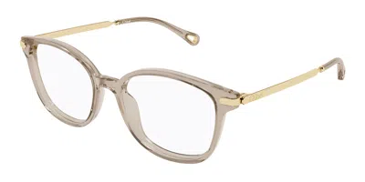 Chloé Ch0359o 004 Women's Glasses Brown Size 53 - Free Lenses - Blue Light Block Available In Red