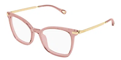 Chloé Ch0360o 003 Women's Glasses Pink Size 53 - Free Lenses - Blue Light Block Available In Purple