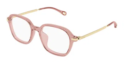 Chloé Ch0361oa Asian Fit 003 Women's Glasses Pink Size 52 - Free Lenses - Blue Light Block Available In Purple