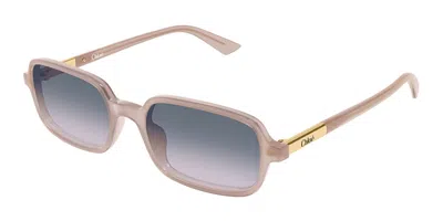 Chloé Ch0363s 005 Women's Sunglasses Brown Size 53 In Neutral