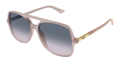 Chloé Ch0364s 005 Women's Sunglasses Brown Size 57