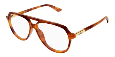 Chloé Ch0366o 002 Women's Glasses Tortoiseshell Size 57 - Free Lenses - Blue Light Block Available In Brown