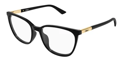 Chloé Ch0370ol Asian Fit 001 Women's Glasses Black Size 53 - Free Lenses - Blue Light Block Available