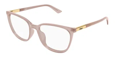 Chloé Ch0370ol Asian Fit 004 Women's Glasses Brown Size 53 - Free Lenses - Blue Light Block Available In Neutral