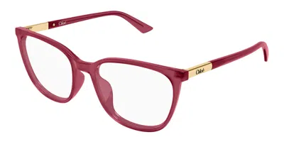 Chloé Ch0370ol Asian Fit 010 Women's Glasses Pink Size 56 - Free Lenses - Blue Light Block Available In Pattern