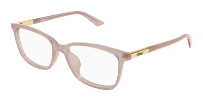 Chloé Ch0371oa Asian Fit 003 Women's Glasses Brown Size 55 - Free Lenses - Blue Light Block Available In Neutral