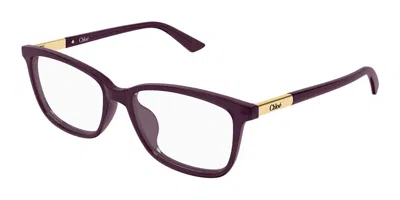 Chloé Ch0371oa Asian Fit 004 Women's Glasses Purple Size 55 - Free Lenses - Blue Light Block Available