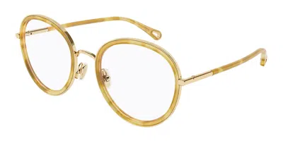 Chloé Ch0374o 003 Women's Glasses Gold Size 53 - Free Lenses - Blue Light Block Available In Purple
