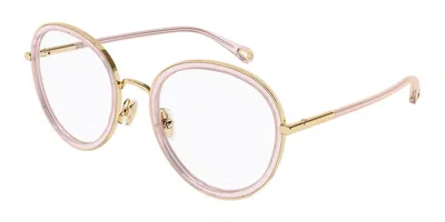 Chloé Ch0374o 005 Women's Glasses Gold Size 53 - Free Lenses - Blue Light Block Available In Red