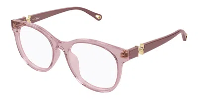 Chloé Ch0375o 003 Women's Glasses Pink Size 54 - Free Lenses - Blue Light Block Available In Pattern