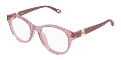 Chloé Ch0376oa Asian Fit 003 Women's Glasses Pink Size 53 - Free Lenses - Blue Light Block Available