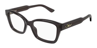 Chloé Ch0380o 001 Women's Glasses Clear Size 51 - Free Lenses - Blue Light Block Available In Metallic