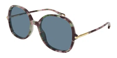 Chloé Ch0383s 003 Women's Sunglasses Tortoiseshell Size 57 In Brown