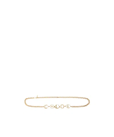 Chloé Chain Belt In Nude