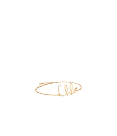 Chloé Chain Bras Belt In Vintage Gold