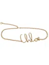 Chloé Metal Chain Belt In Gold