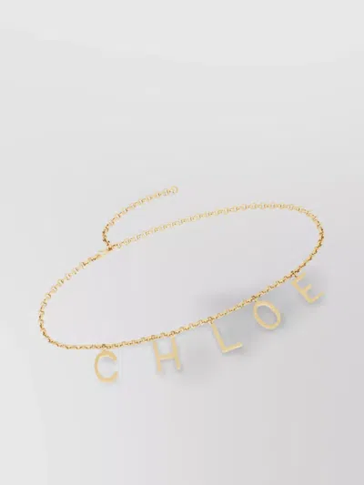 Chloé Chain Charm Belt Letter Charms