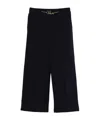 Chloé Chain-embellished Trousers In Black