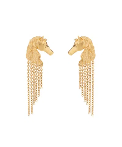 Chloé 'chain Horse' Earrings In Gold