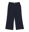 Chloé Chain Logo Belt Trousers In Blue