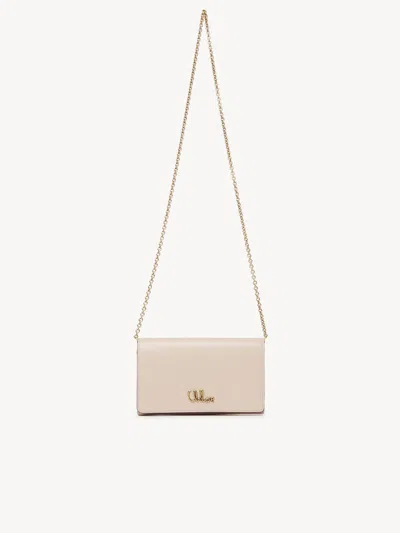 Chloé Chain Wallet In Nude