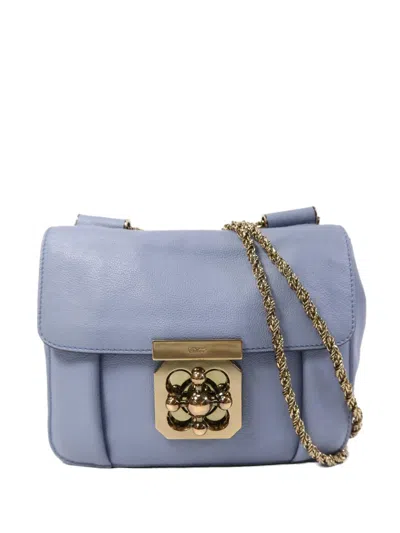 Pre-owned Chloé Chain-strap Shoulder Bag In Blue