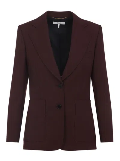 CHLOÉ CHAQUETA CASUAL - PÚRPURA