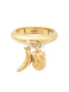 Chloé Charm-embellished Ring In Gold