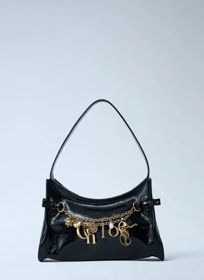 Chloé Charm Hobo Bag In Black