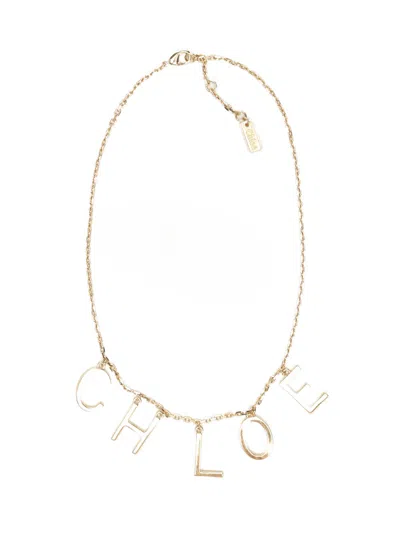 Chloé Chloe Charm Necklace Jewelry Gold