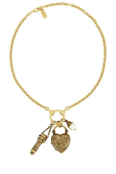 Chloé Charm Pendant Necklace In Gold