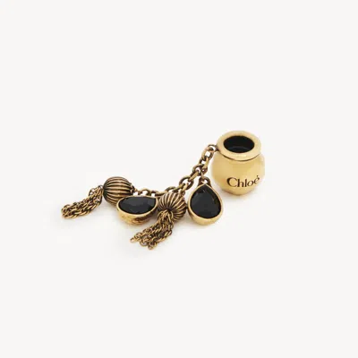 Chloé Sphere Pearl Dice Bracelet Charm In Brass Gold Size Onesize 100% Brass