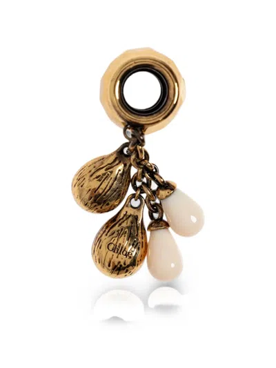 Chloé Charm-embellished Brass Bracelet In Gold