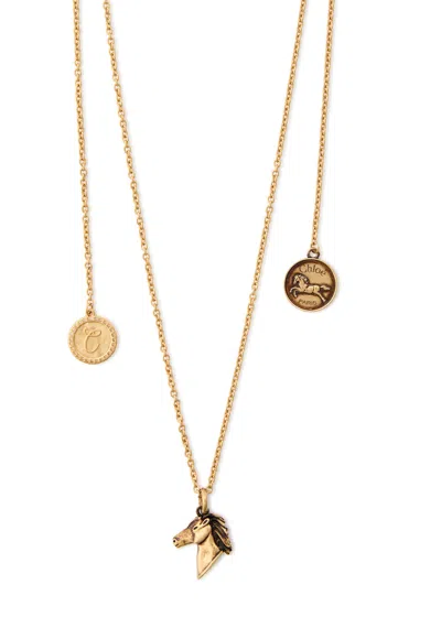 Chloé Chloe Charm-embellished Necklace In Gold