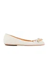 Chloé Charms Ballet Flats In Neutral