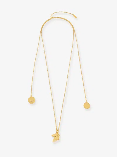 Chloé Charms Brass Necklace