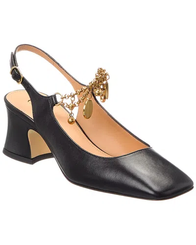 Chloé Charms Leather Pump In Black