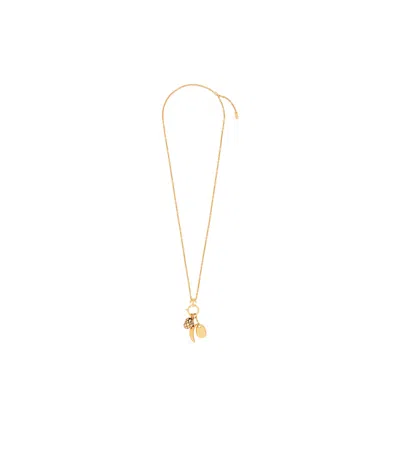 Chloé Charms Necklace In Yellow