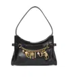 Chloé Charms Hobo Bag In Shiny Leather In Brown